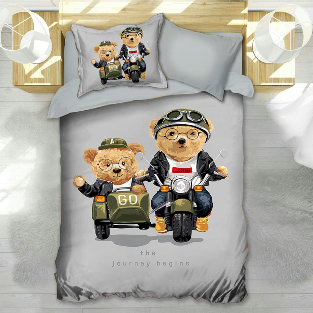 سرویس خواب مدل تدی یک نفره 4 تکه