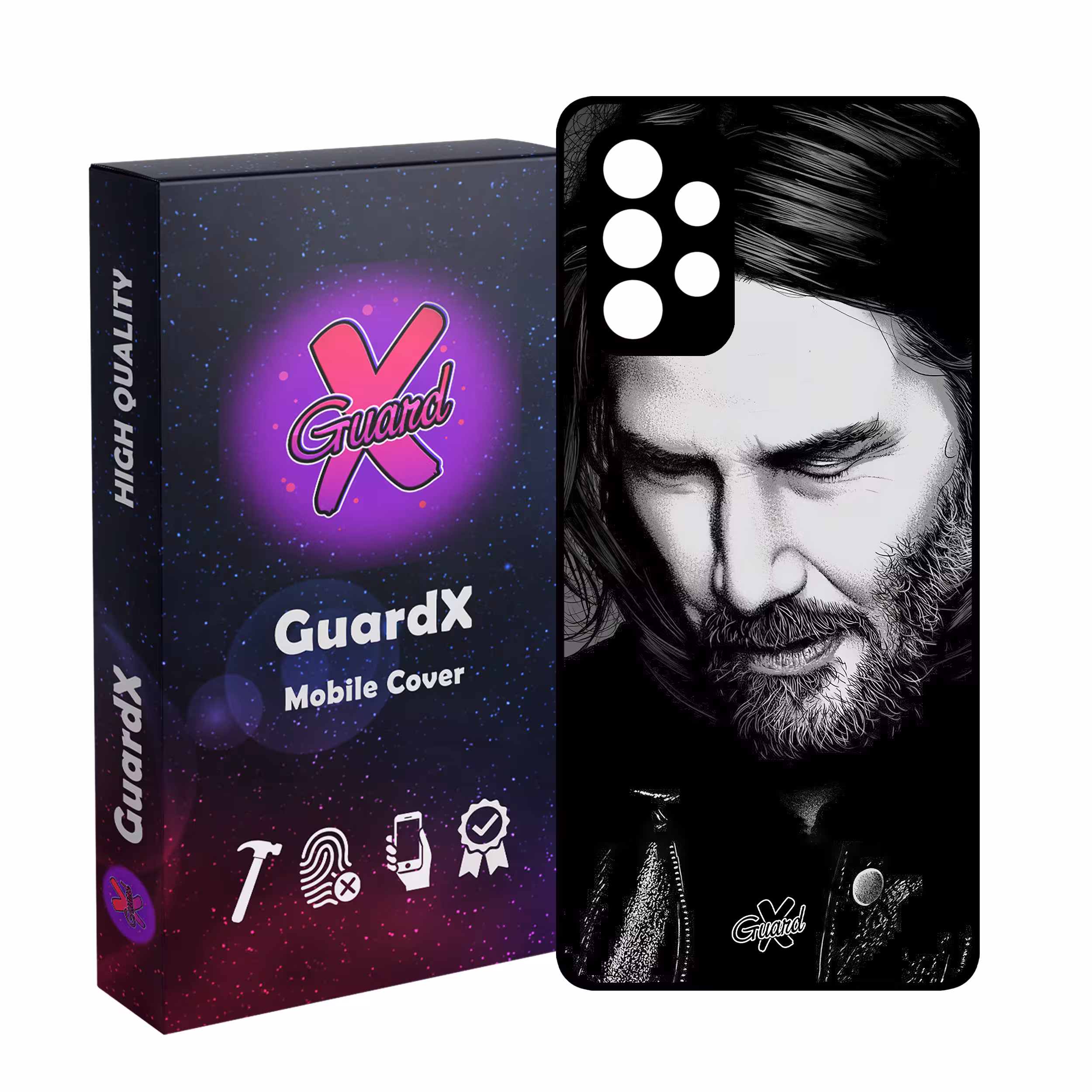کاور گارد ایکس طرح جان ویک مدل Glass10498 مناسب برای گوشی موبایل سامسونگ Galaxy A53