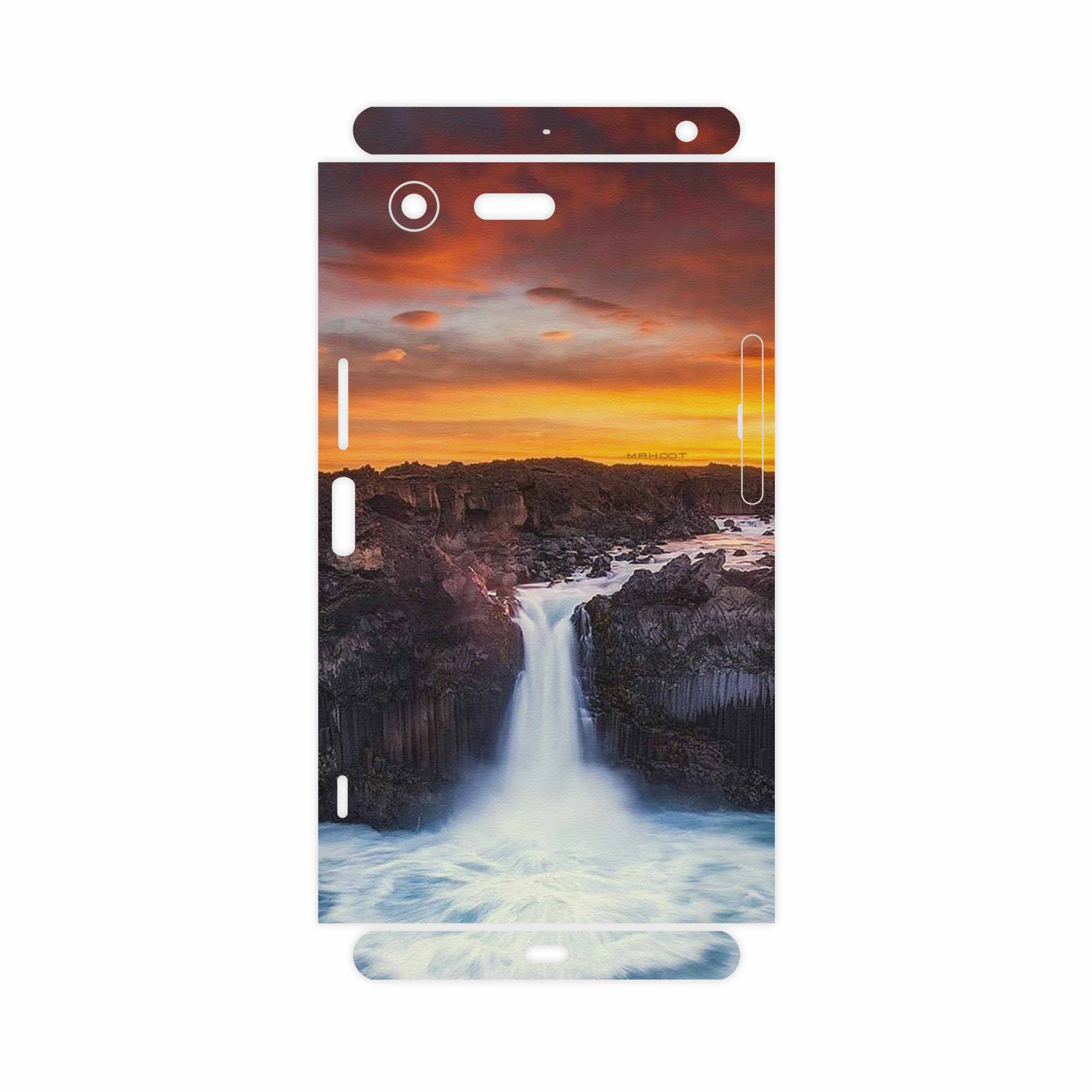 برچسب پوششی ماهوت مدل Waterfall-FullSkin مناسب برای گوشی موبایل سونی Xperia XZ Premium