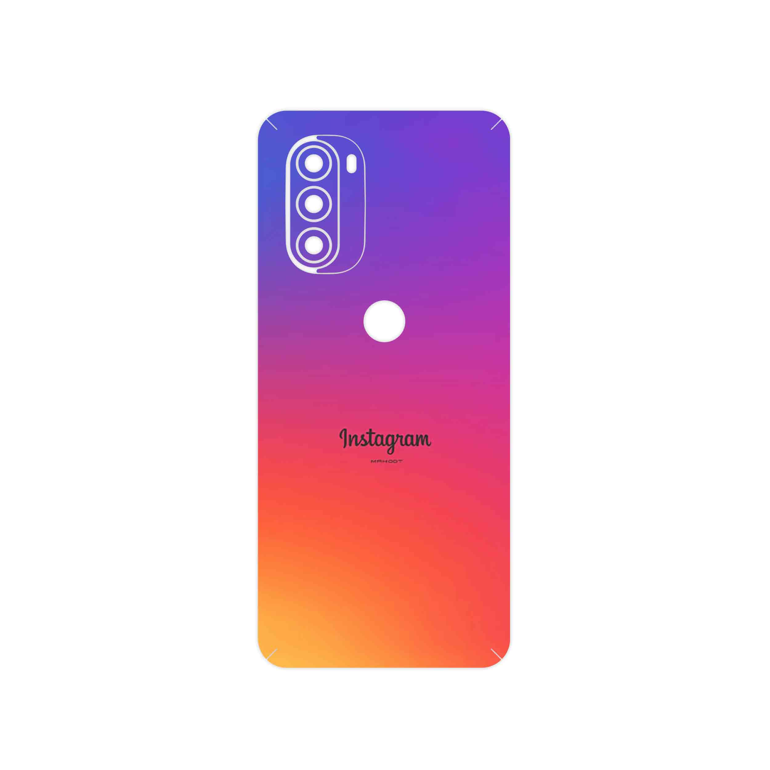 برچسب پوششی ماهوت مدل Instagram مناسب برای گوشی موبایل موتورولا Moto G51 5G
