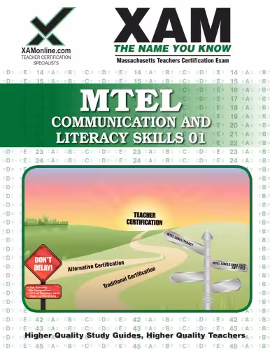 خرید و دانلود نسخه کامل کتاب MTEL Communication and Literacy Skills 01 Teacher Certification, 2nd Edition (XAM MTEL)