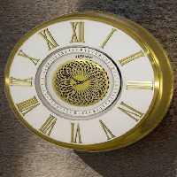 ساعت دیواری آرتمیس کد 2044 Gold White طلایی سفید