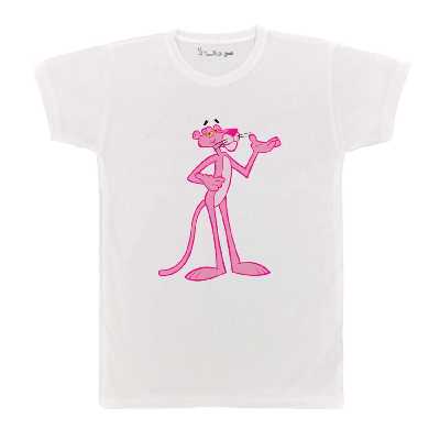 تی شرت بچگانه پرمانه طرح پلنگ صورتی کد pmt.4688