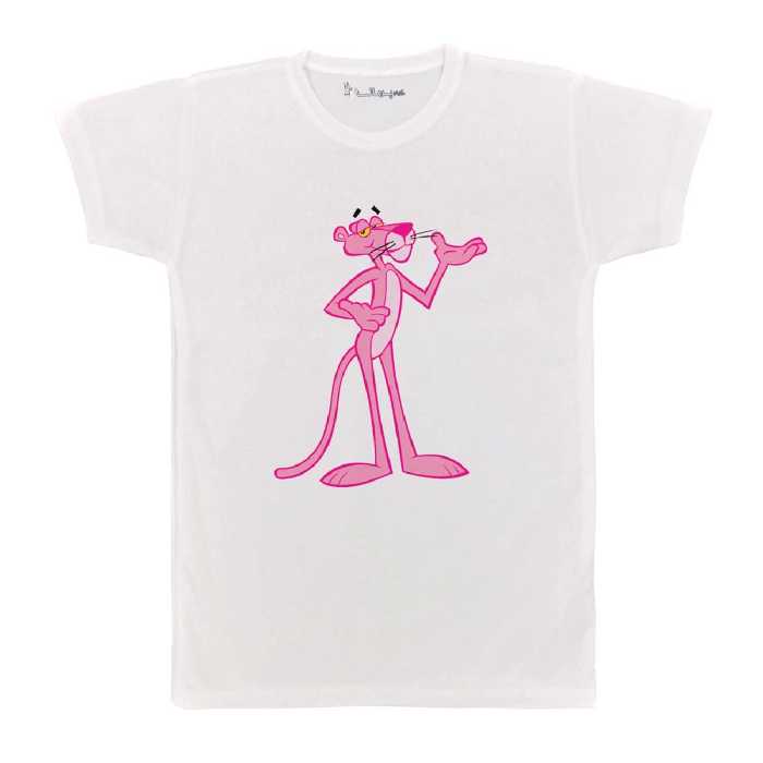 تی شرت بچگانه پرمانه طرح پلنگ صورتی کد pmt.4688