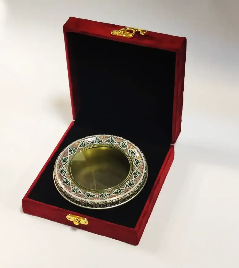 ظرف کادویی زعفران مناسب 10 گرم مخمل ترک 2107