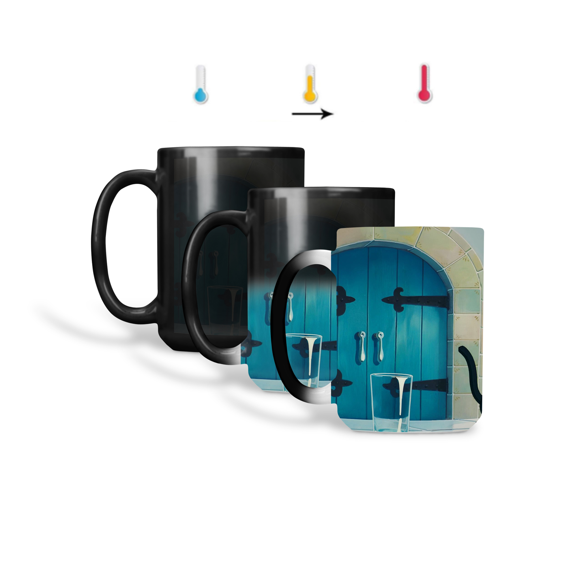 ماگ حرارتی طرح گربه انیمه 