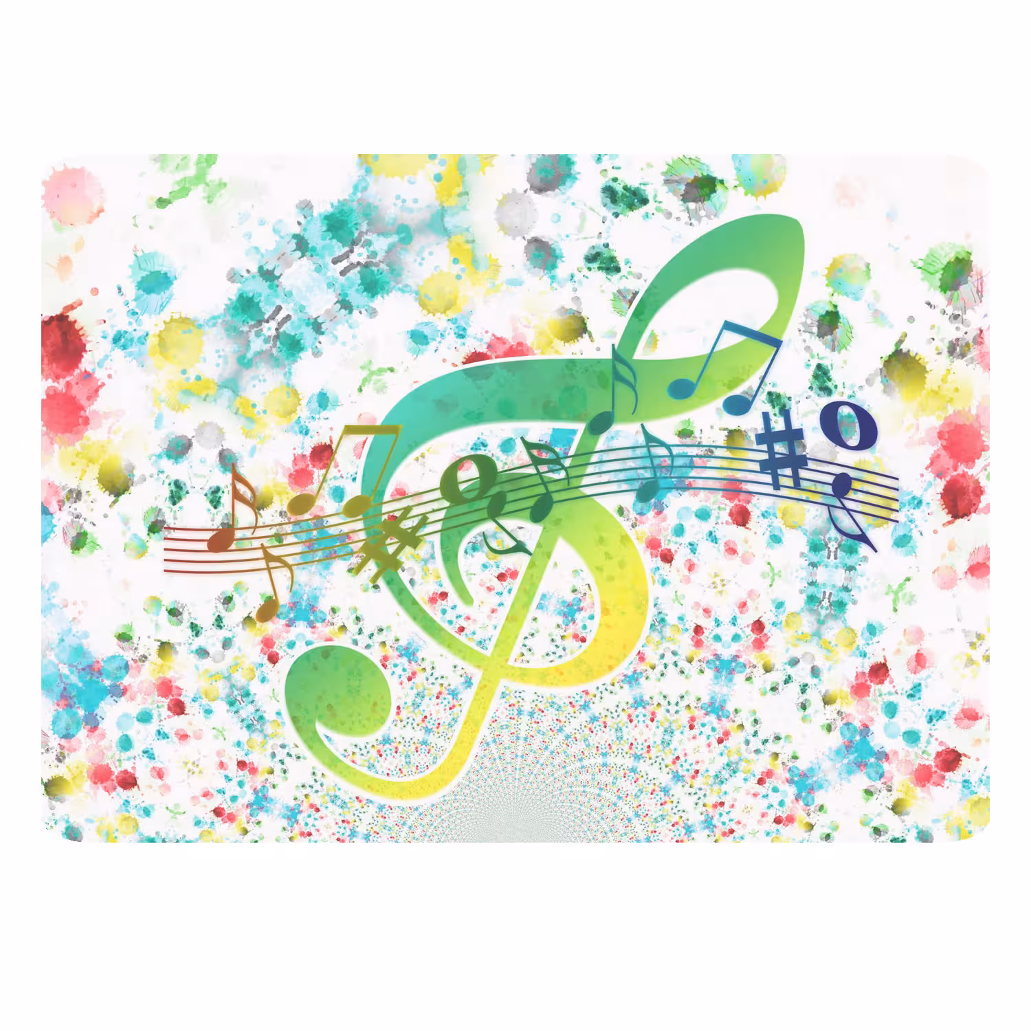 ماوس پد طرح Music کد B303