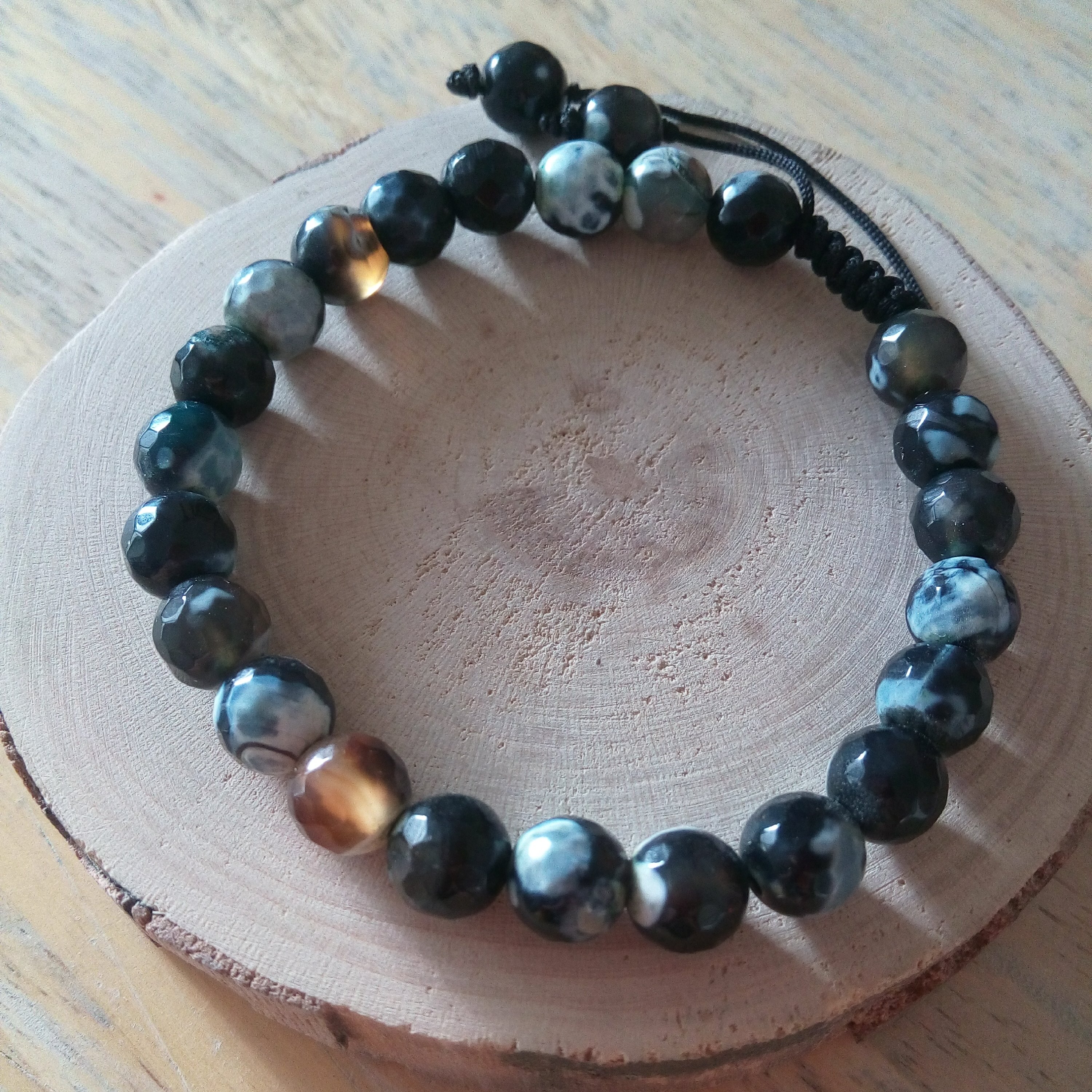 دستبند سنگی جاسپر عقیق ، معدنی