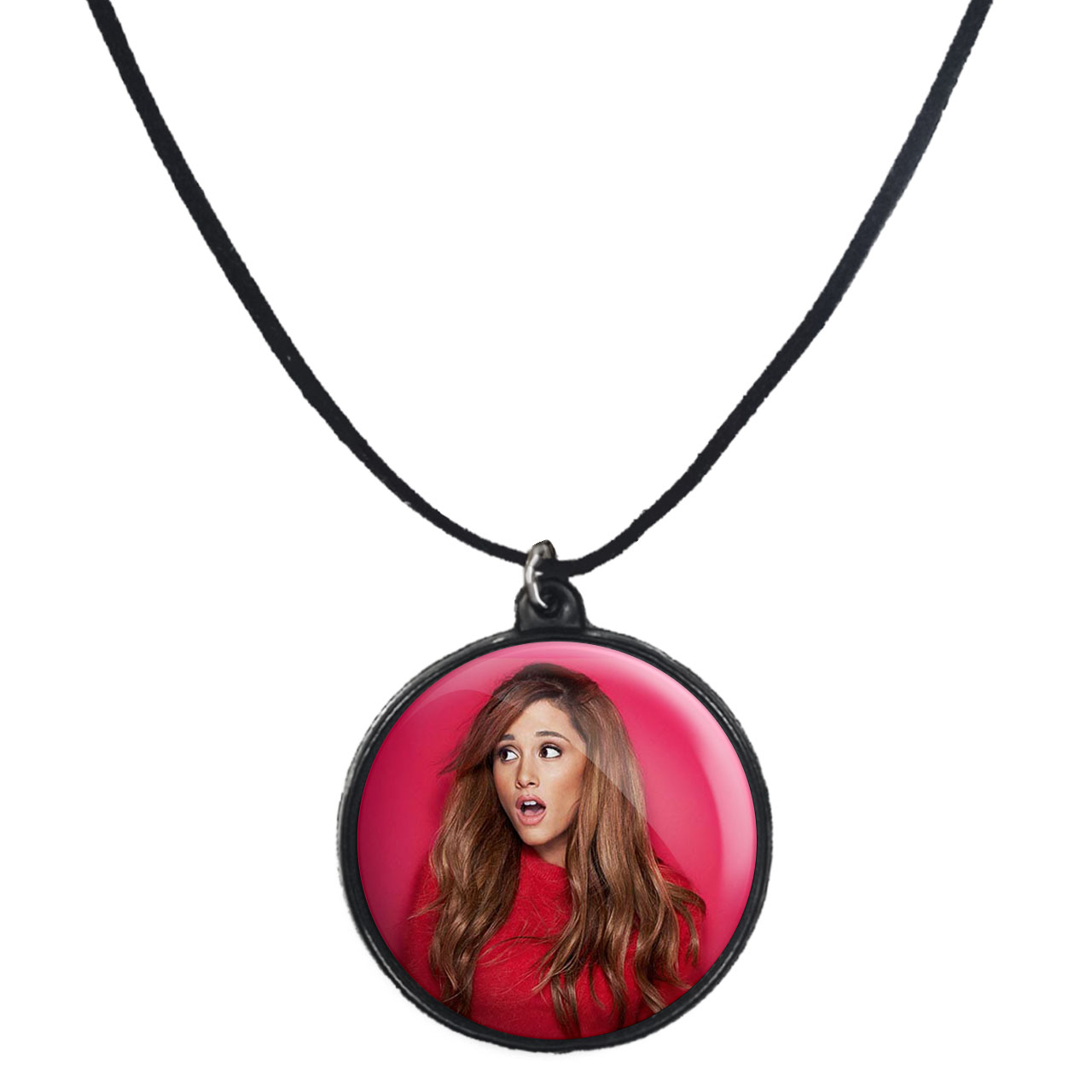 گردنبند پرمانه طرح آریانا گرانده کد pmb.98 مدل دو طرفه