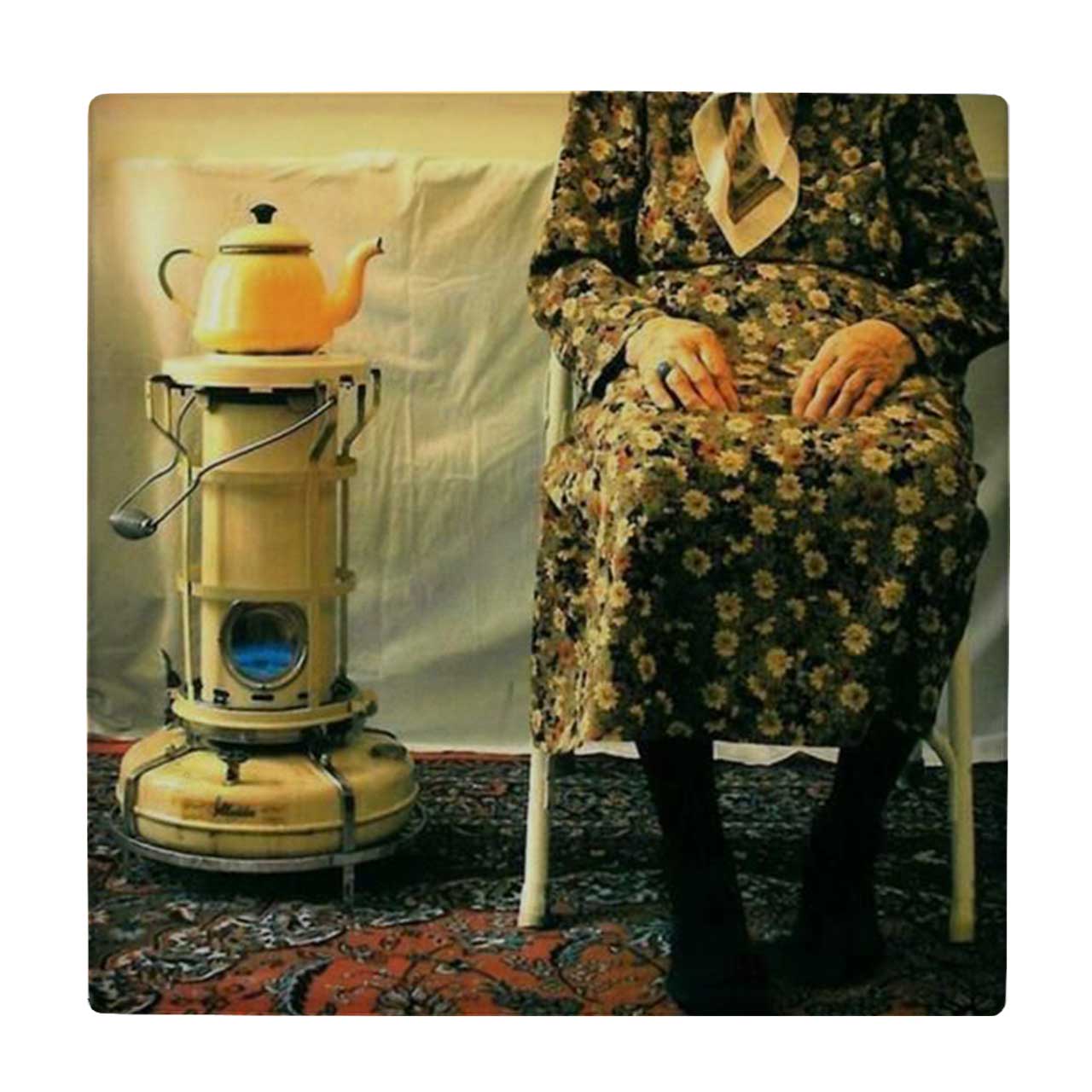  کاشی کارنیلا طرح مادر بزرگ و چراغ علاءالدین کد wk4545