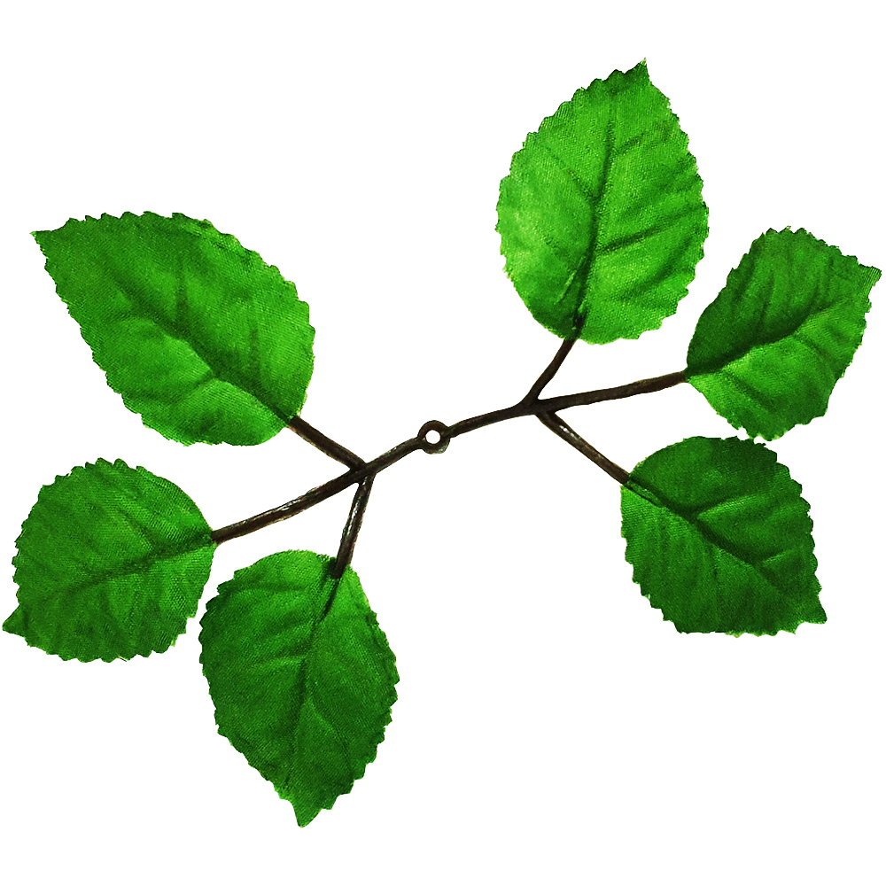 گل مصنوعی مدل برگ رز بسته 5 عددی