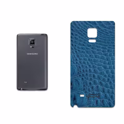 برچسب پوششی ماهوت مدل Blue-Crocodile-Leather مناسب برای گوشی موبایل سامسونگ Galaxy Note Edge