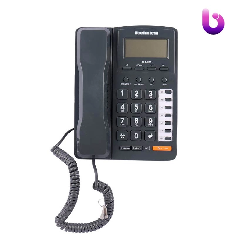 تلفن رومیزی تکنیکال Technical TEC-6103