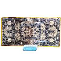 پشتی فرش ماشینی 700شانه طرح افشان فیلی طلاکوب کد 14