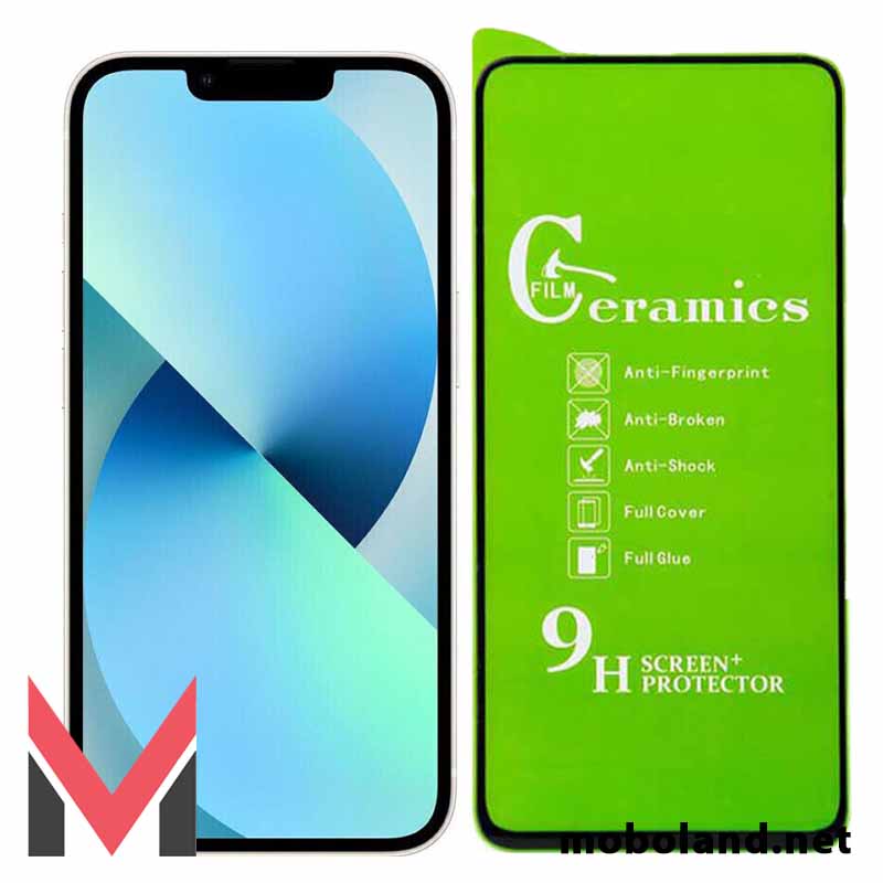 قیمت گلس تمام صفحه سرامیکی شفاف اپل آیفون iPhone 13 - موبولند
