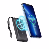 گارانتی اصلی 12 ماهه   ارسال فوری و رایگان  پاور بانک وایرلس برند وگر مدل VEGER MagOn Magnetic Wireless Power Bank 10000mAh