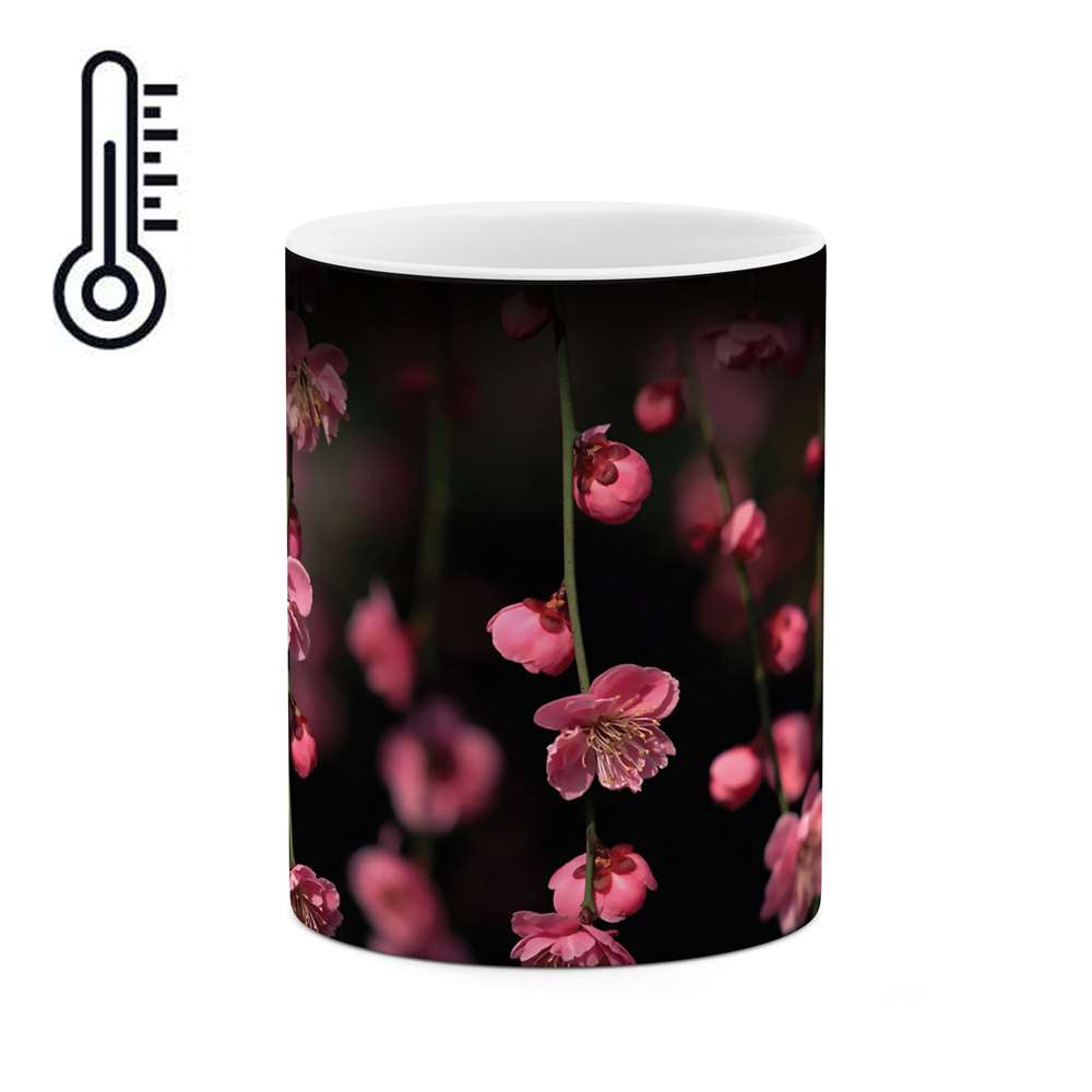 ماگ حرارتی طرح شکوفه گل مدل mgh03986