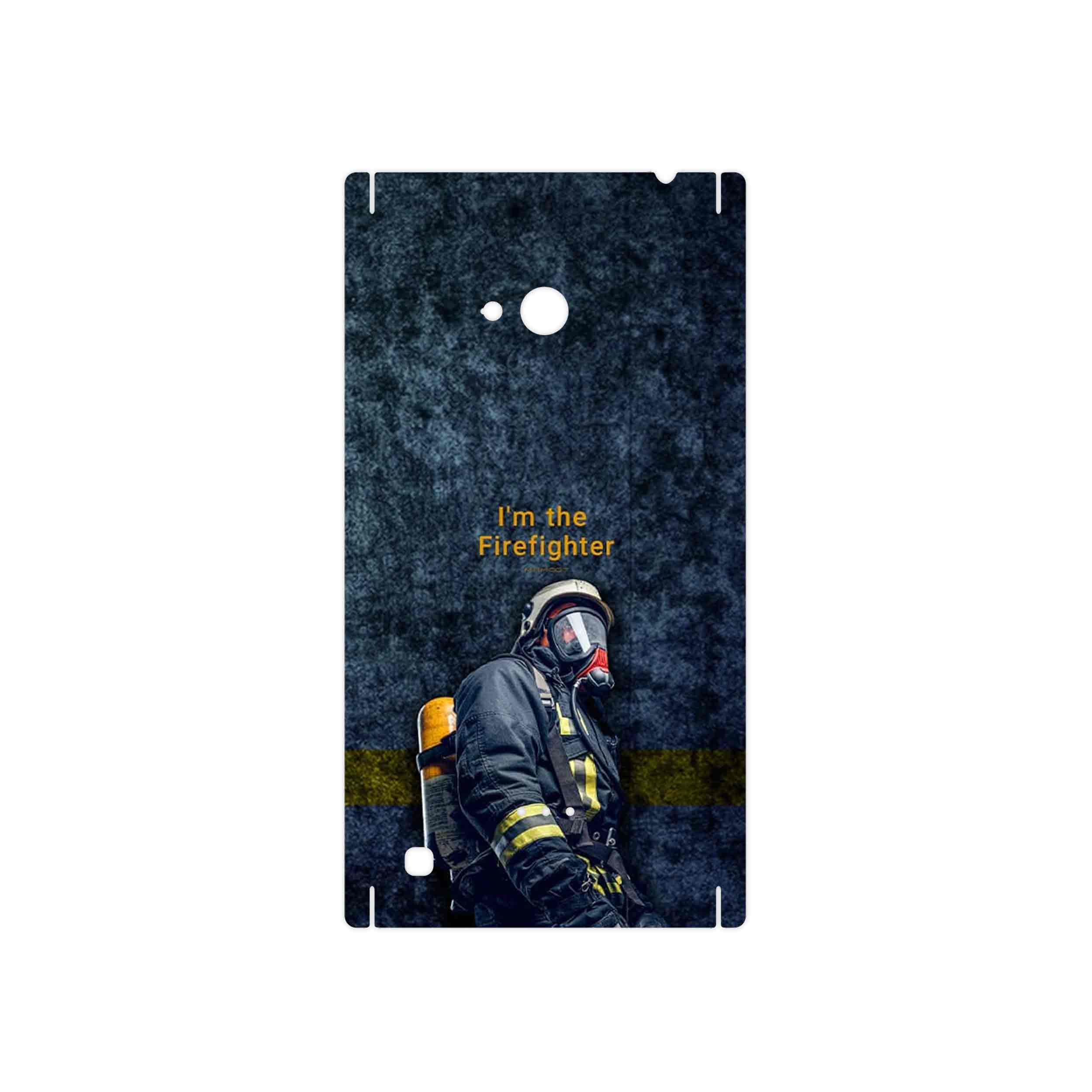 برچسب پوششی ماهوت مدل Firefighter مناسب برای گوشی موبایل نوکیا Lumia 720