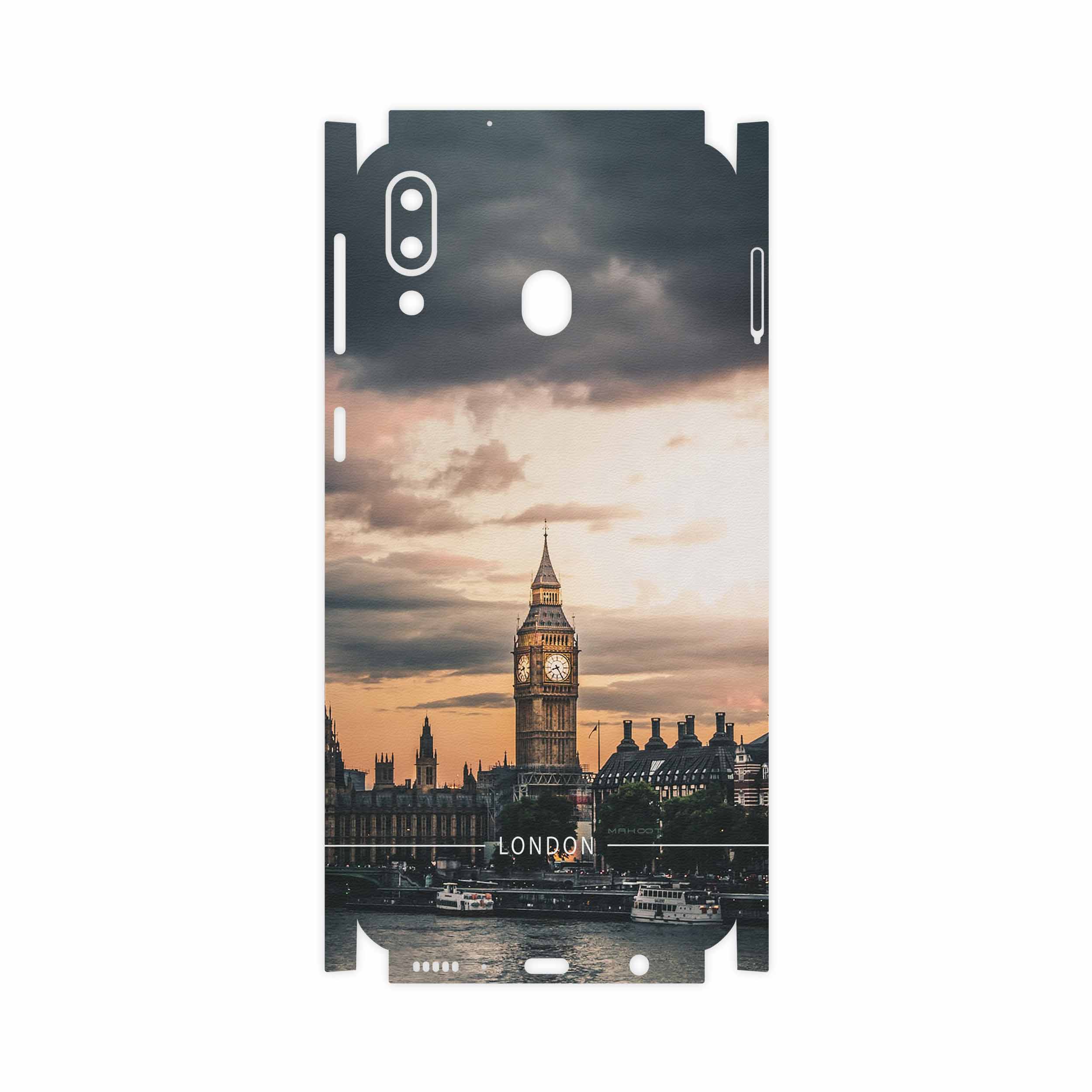 برچسب پوششی ماهوت مدل London City-FullSkin مناسب برای گوشی موبایل سامسونگ Galaxy M20