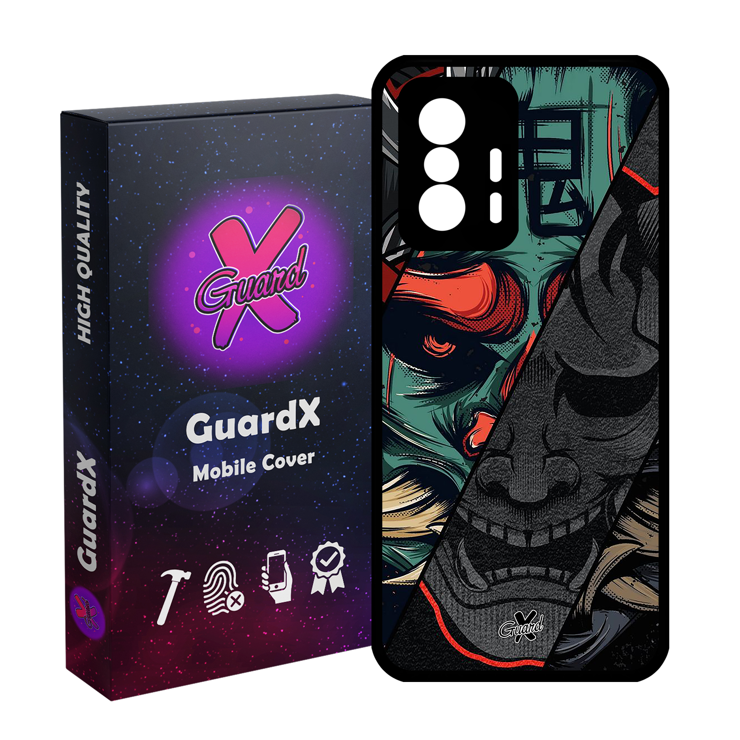 کاور گارد ایکس طرح سامورایی مدل Glass10529 مناسب برای گوشی موبایل شیائومی 11T Pro / 11T