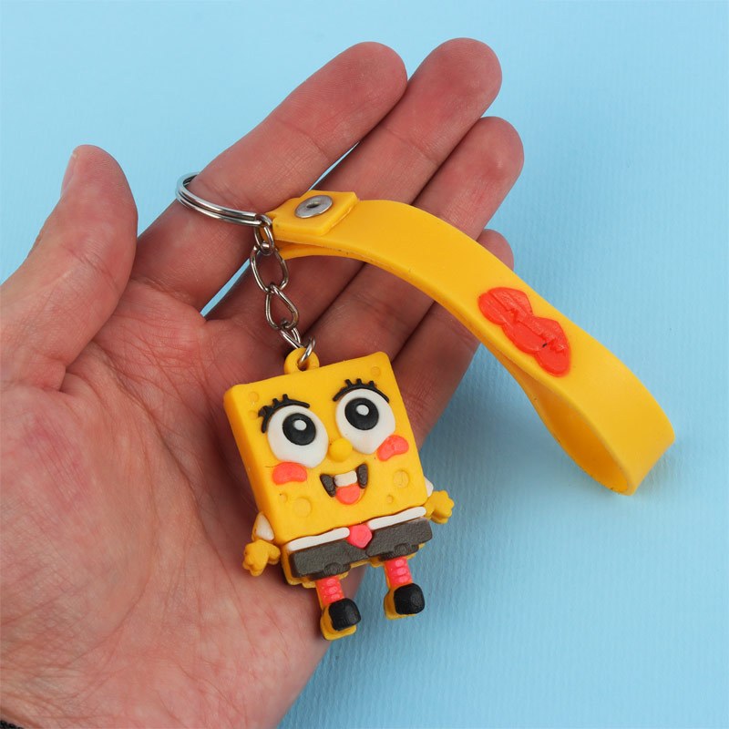 جاکلیدی سیلیکونی خانواده باب اسفنجی   بند آویز کد 2