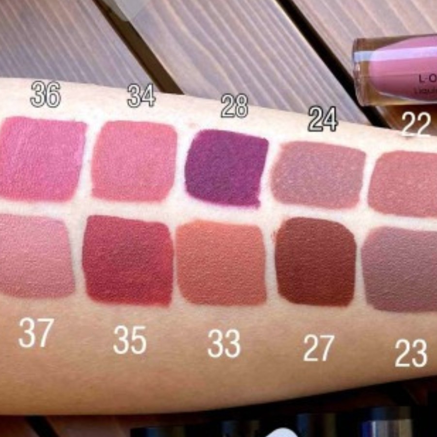 رژ لب مایع مات اصل و اورجینال گلدن رز حجم 55 میلی لیتر تناژ رنگ گوشتی شماره 22