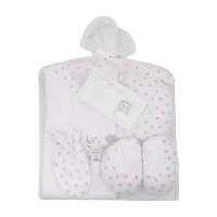 ست بیمارستانی 7 تکه نوزاد طرح گربه و قلب رنگی برند مادرکر MOTHERCARE