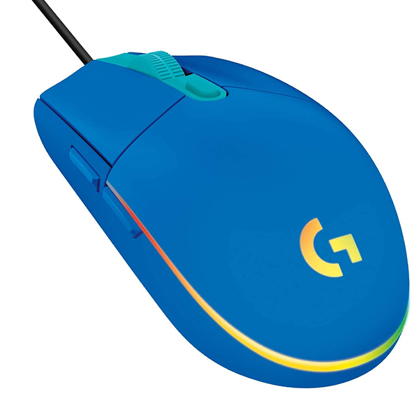 خرید ماوس لاجیتک Mouse Logitech G203 Lightsync Wired Blue با بهترین قیمت