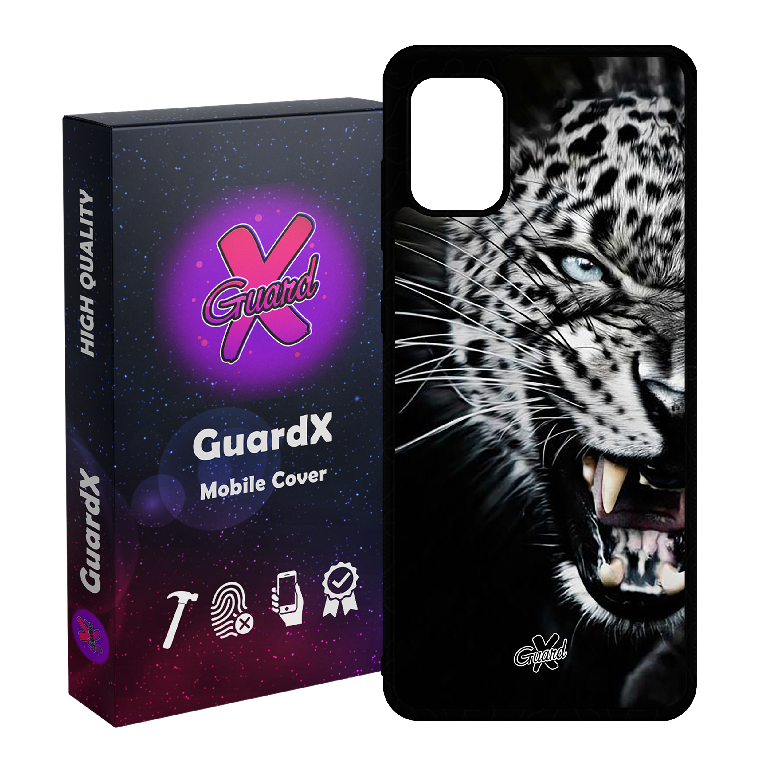 کاور گارد ایکس طرح پلنگ مدل Glass10244 مناسب برای گوشی موبایل سامسونگ Galaxy A71