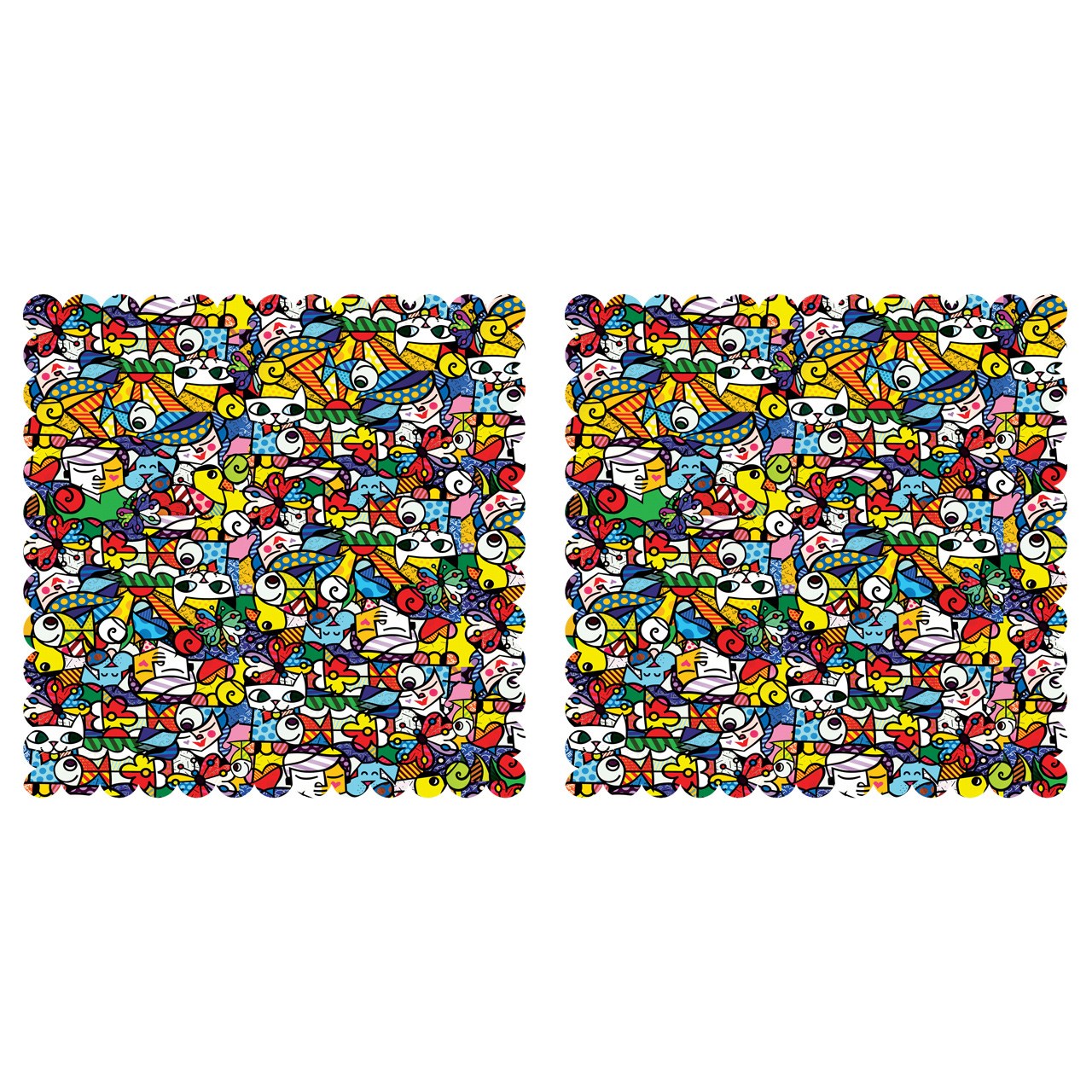 رومیزی رنس مدل T3-42003 سایز 40x40 سانتی متر مجموعه 2 عددی