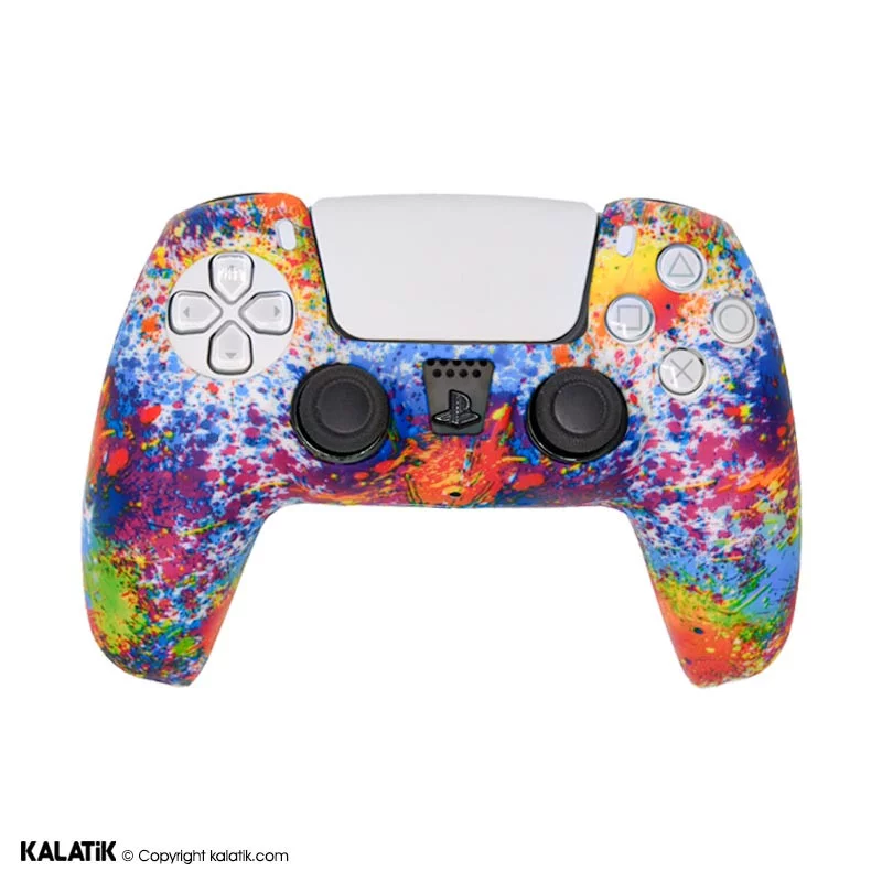 کاور سیلیکونی مناسب برای دسته کنسول بازی سونی PlayStation 5 طرح Abstract