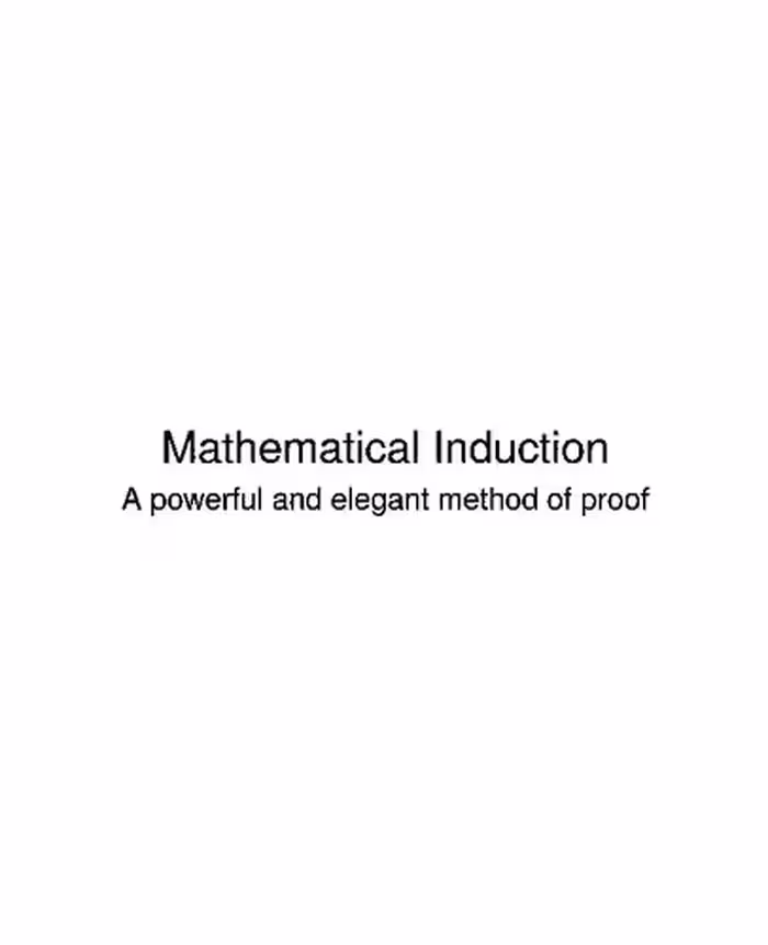 خرید و دانلود نسخه کامل کتاب Mathematical Induction: A powerful and elegant method of proof