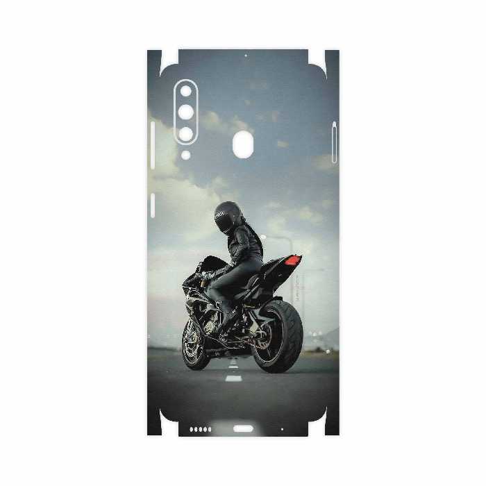 برچسب پوششی ماهوت مدل Motorcycling-FullSkin مناسب برای گوشی موبایل سامسونگ Galaxy A60