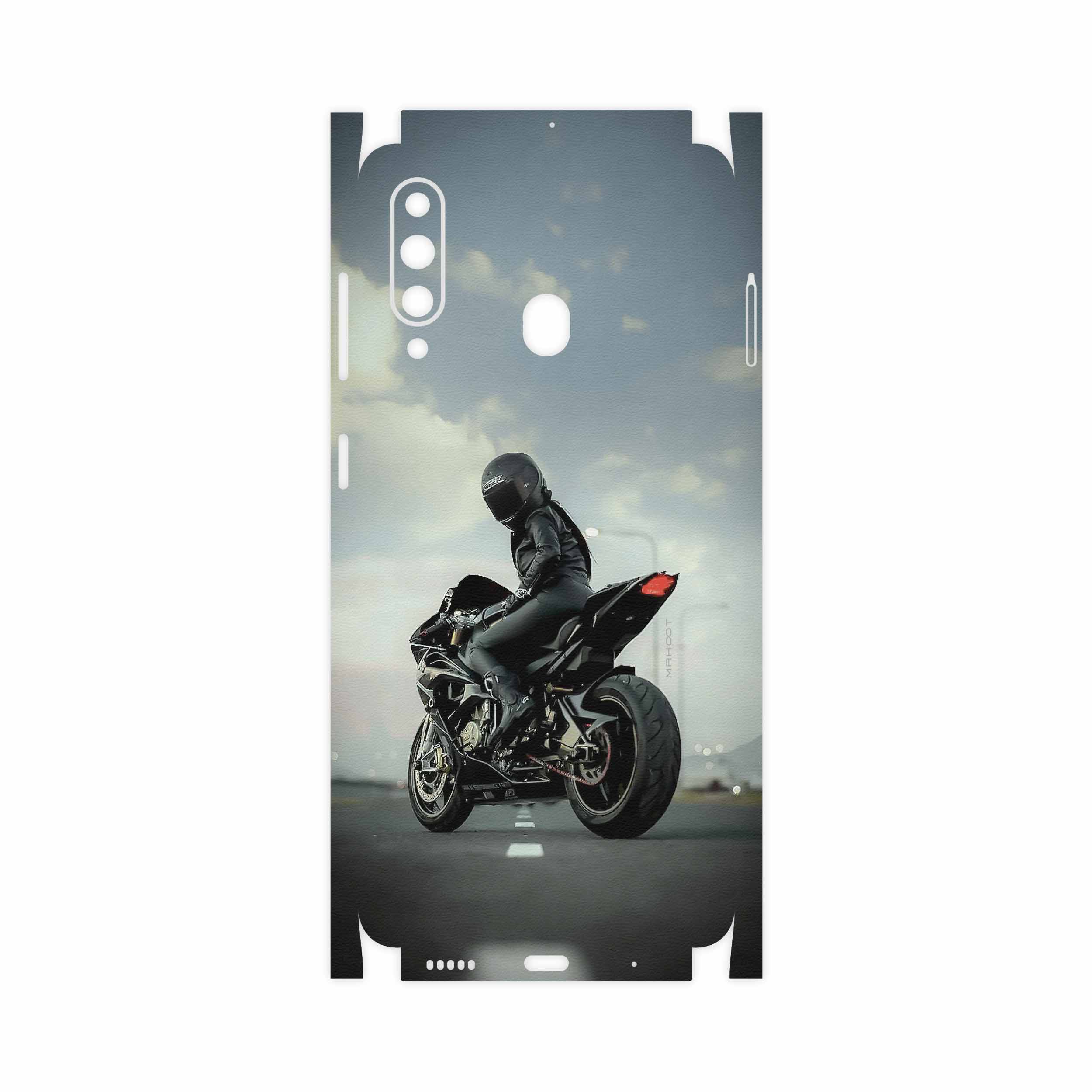 برچسب پوششی ماهوت مدل Motorcycling-FullSkin مناسب برای گوشی موبایل سامسونگ Galaxy A60