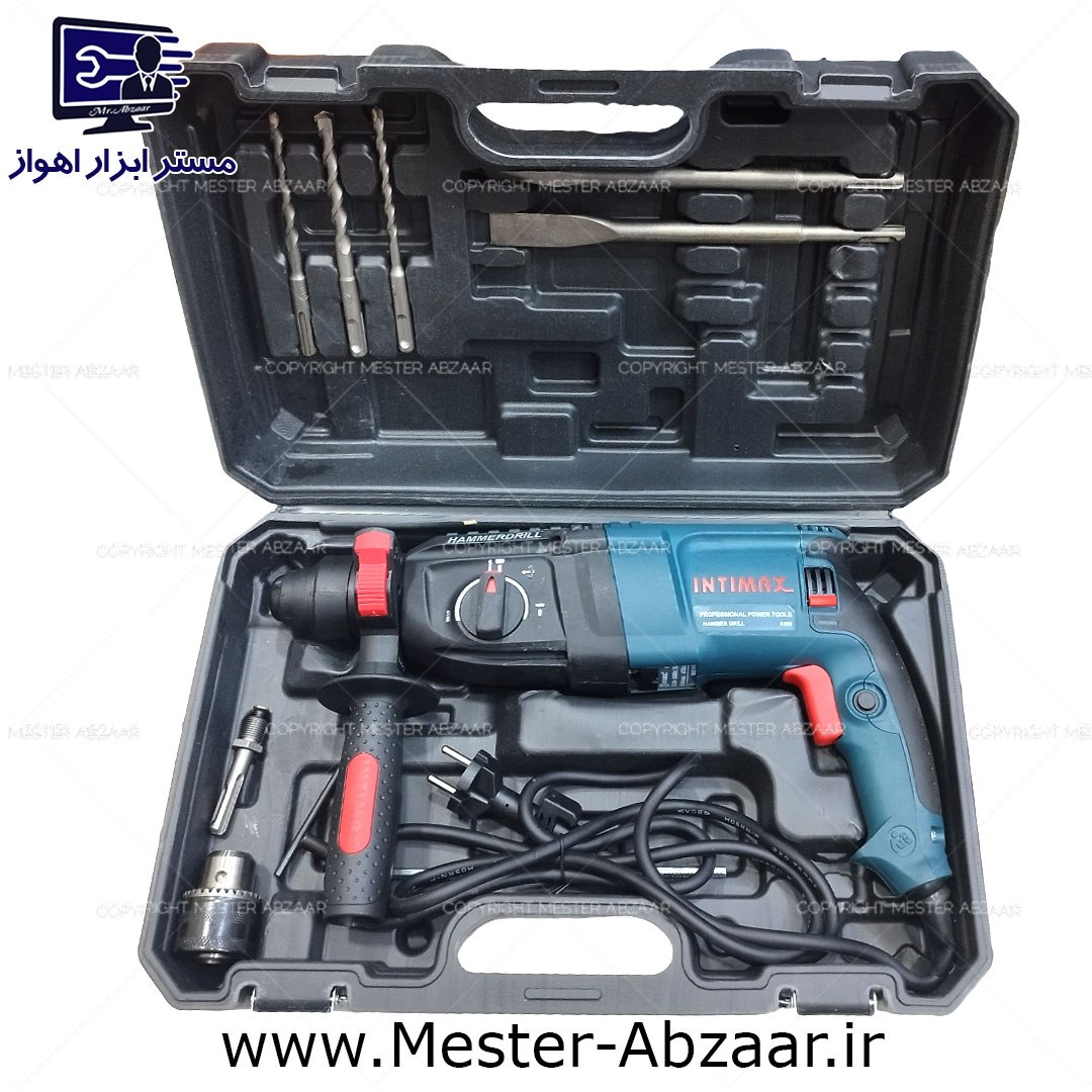 دریل تخریب بتن کن 26 میلی متری 3200 وات سه کاره اینتیمکس سه کیلویی اینتی مکس مدل INTIMAX 0306