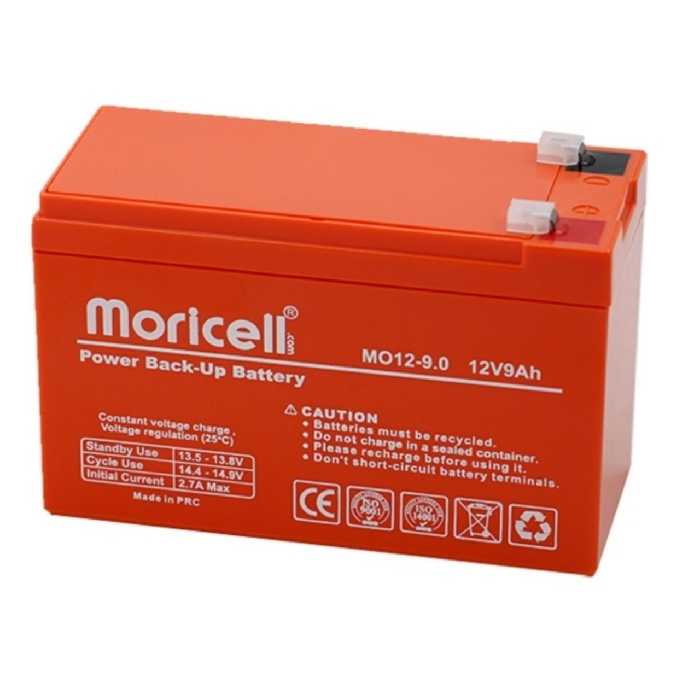 باتری یو پی اس 12 ولت 9 آمپر ساعت موریسل مدل MO12-9
