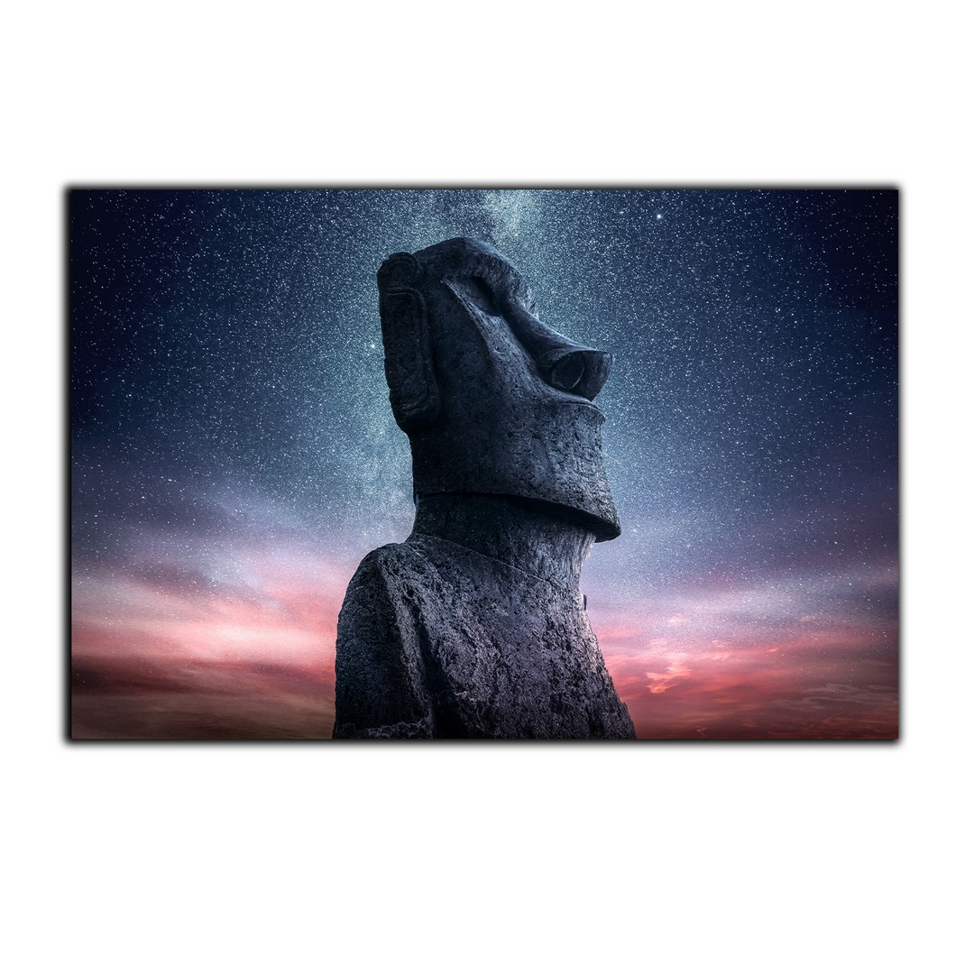 تابلو شاسی بکلیت طرح منظره مجسمه سنگی جزیره ایستر مدل SH-S2826