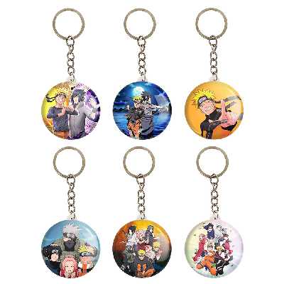 جاکلیدی خندالو مدل انیمه ناروتو کد 328A مجموعه 6 عددی