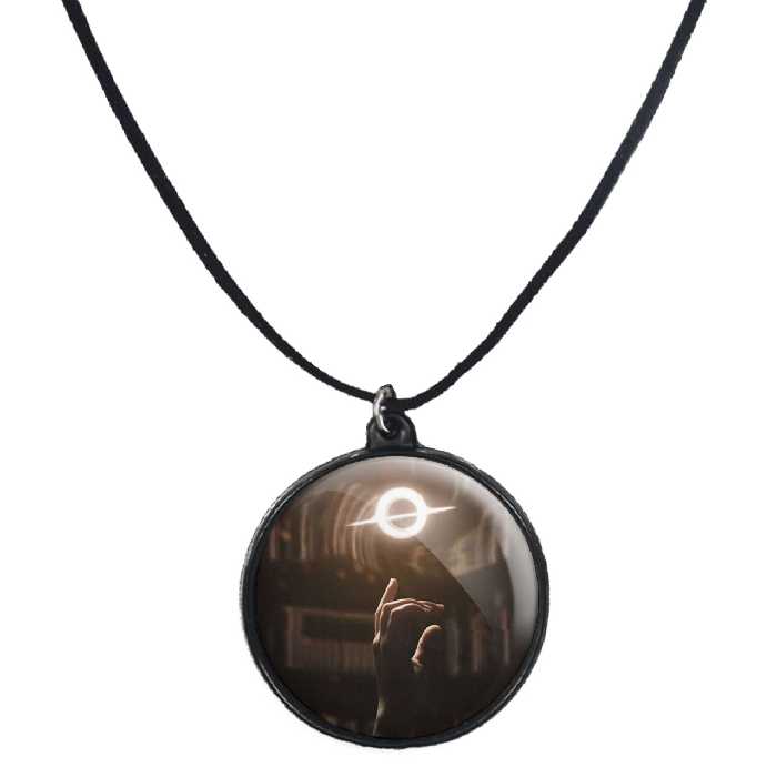 گردنبند پرمانه طرح Interstellar کد pmb.24266 مدل دو طرفه