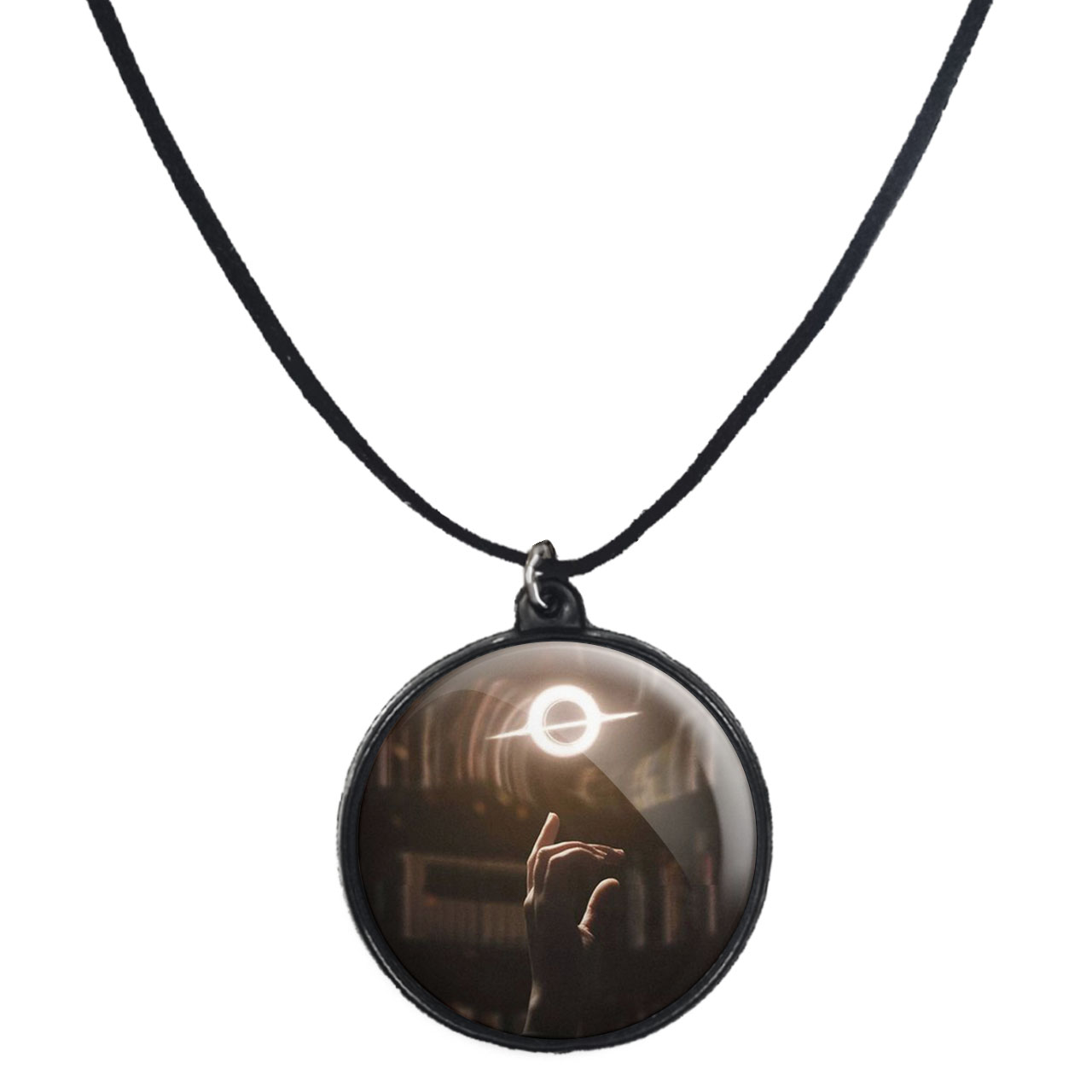 گردنبند پرمانه طرح Interstellar کد pmb.24266 مدل دو طرفه