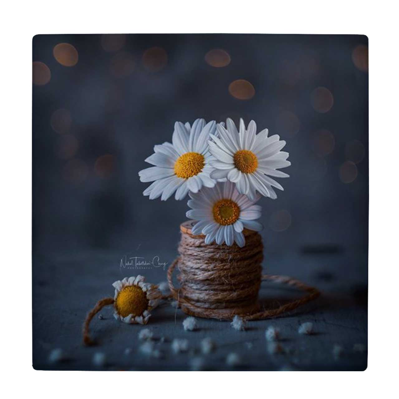 زیر لیوانی طرح قرقره نخ و گل کد 4046097_2493