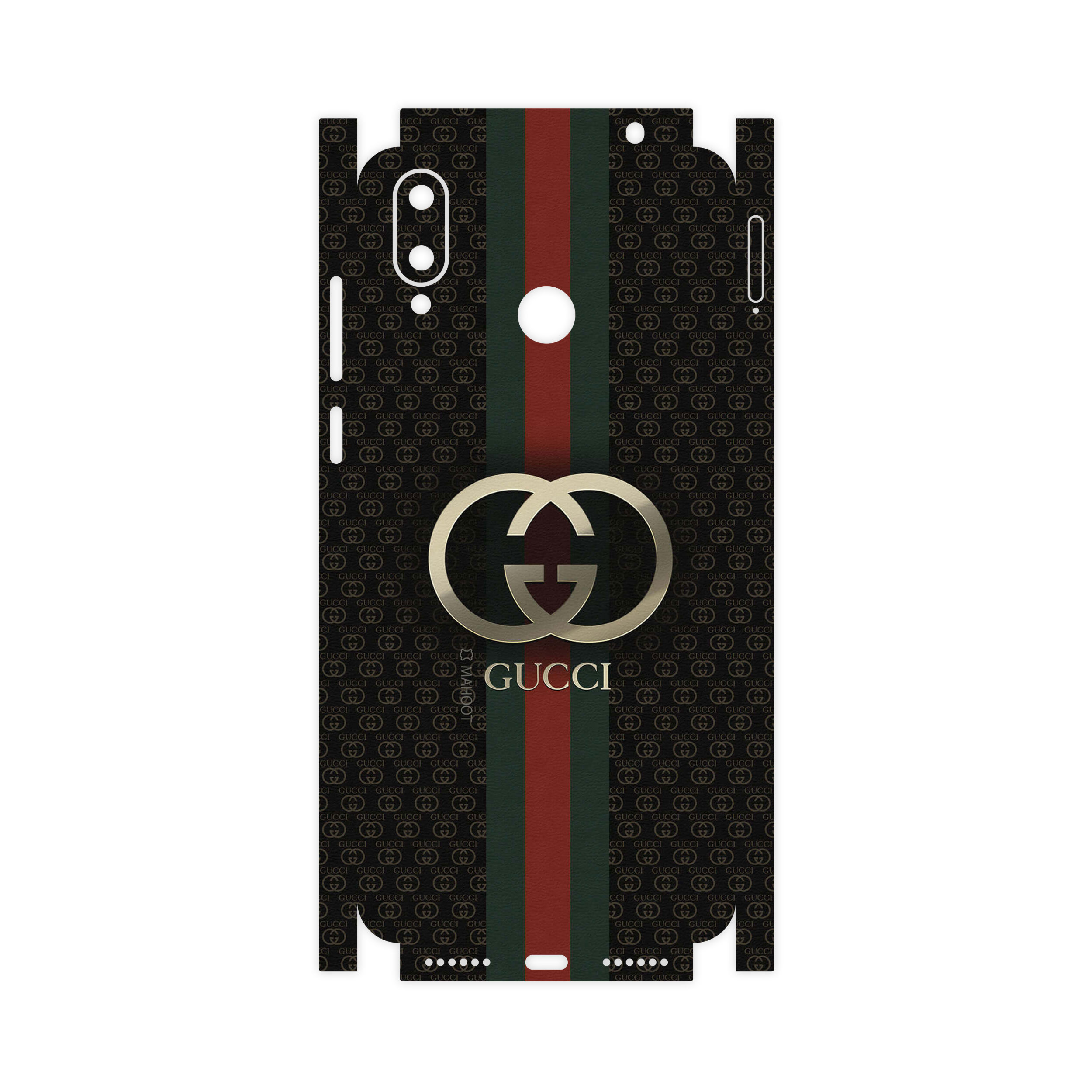برچسب پوششی ماهوت مدل GUCCI-Logo-FullSkin مناسب برای گوشی موبایل جی پلاس Q10