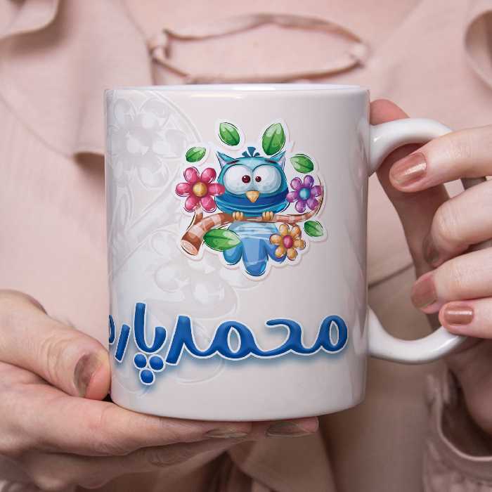 ماگ طرح جغد مدل محمدپارسا