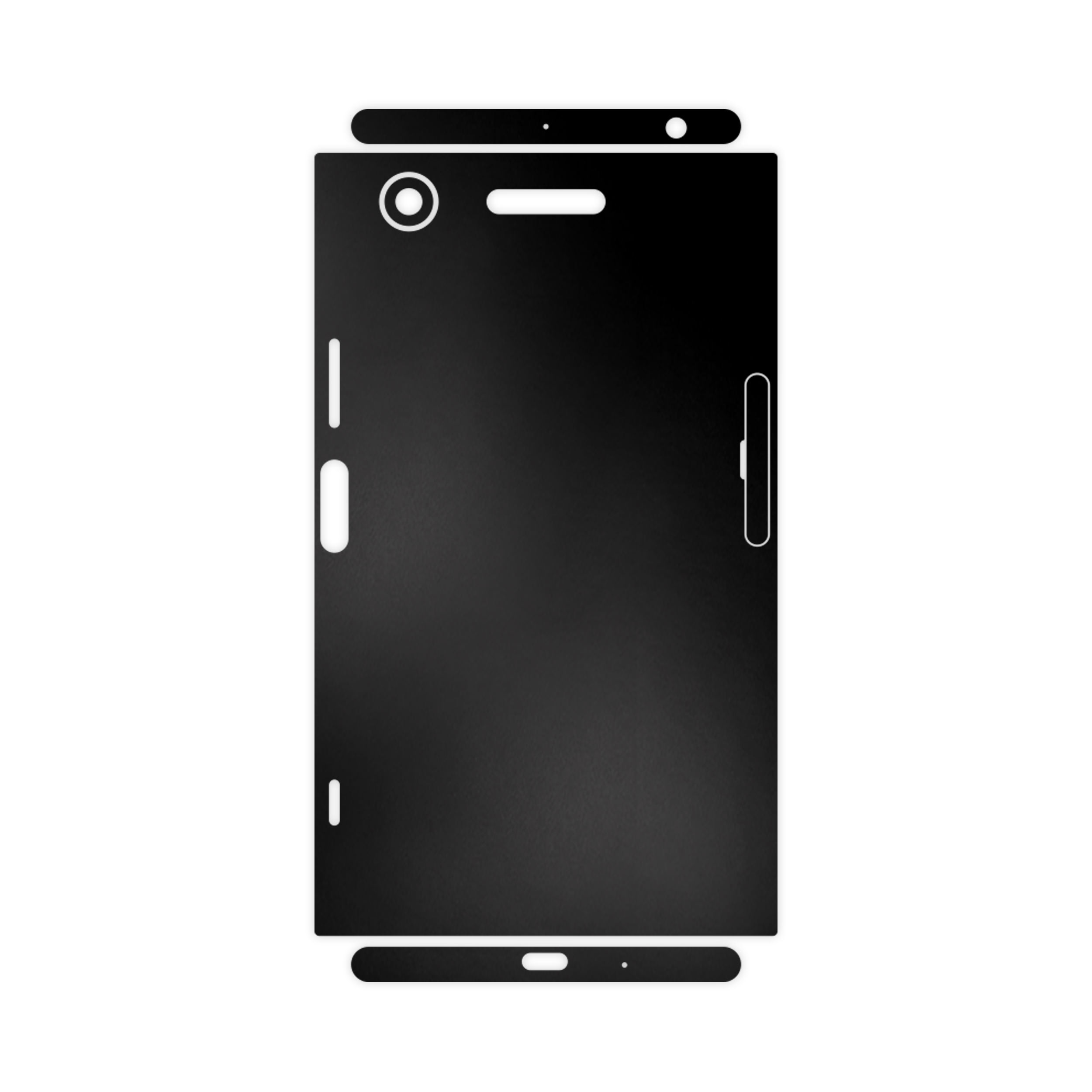 برچسب پوششی ماهوت مدل Black-Matte-FullSkin مناسب برای گوشی موبایل سونی Xperia XZ1