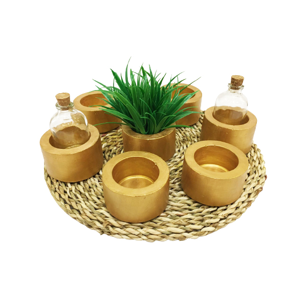 مجموعه ظروف هفت سین 10 پارچه مدل آنتیک کد 510