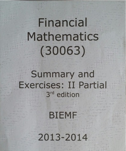 خرید و دانلود نسخه کامل کتاب Applied math. Part 2: Financials
