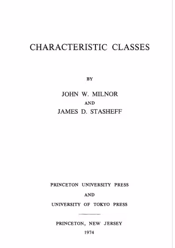 خرید و دانلود نسخه کامل کتاب Characteristic Classes. (AM-76)