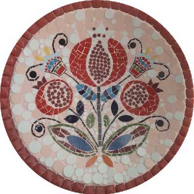 بشقاب طرح انار کد 301