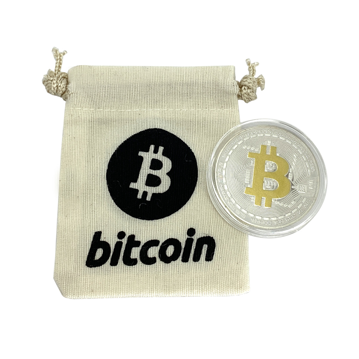 دکوری طرح سکه بیت کوین مدل 2C-01