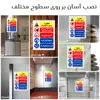 برچسب ایمنی مستر راد طرح خطر برخورد با لیفتراک مدل HSE-OSHA-031